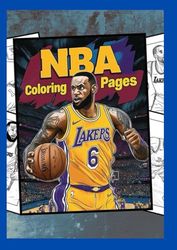 NBA coloring book! NBA stars coloring pages! James leborn coloring pages! Basketball coloring book