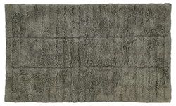 ZONE DENMARK Tiles Tapis de Bain en Coton Vert Olive 80 x 50 cm