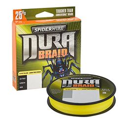 SPIDERWIRE Sdb8y-150 Bobina de Hilo de Pesca, Unisex, Amarillo de Alta Visibilidad, 8lb-150yd