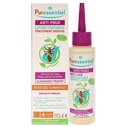 Puressentiel - Anti-piolhos - loção tratamento anti-piolhos - eficiência comprovada na remoção de piolhos, larvas e lêndeas -% de origem natural, 100 ml
