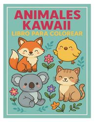Animales Kawaii: Libro para colorear