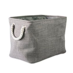 DII CAMZ37077 5568 Panier de rangement pliable en polyester panaché, taille M, gris