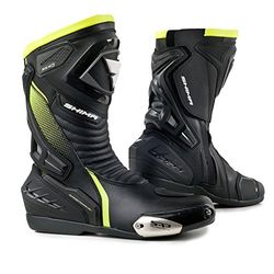 Botas Shima Rsx-6, de pele, homem, vintage retro, para condução de moto na estrada, verde, 46