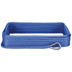 Extreme Max 3006.2051 BoatTector Solid Braid MFP Anchor Line with Thimble - 3/8" x 50', Royal Blue