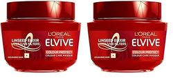 L'Oreal Paris Elvive Colour Protect Hair Mask for Coloured for Coloured Hair 300ml (Pack of 2)
