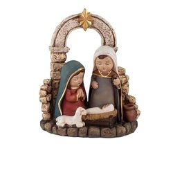 DRW Mistero Belen Bambini 1 Pezzo Colore Resina Dipinto a Mano 13 cm