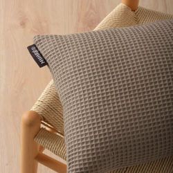 Belum Funda de cojín Waffle Walnut 30 x 50 cm