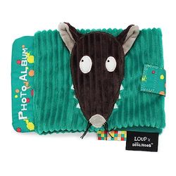 Les Déglingos - Fotoalbum voor baby's, wolf x auzou – 10 hoezen 10 x 15 cm – ideaal voor kinderdagverblijf – gerecyclede vulling – groen