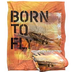 Top Gun: Maverick Blanket, 152 x 127 cm Born To Fly Silky Touch Super Soft Throw Blanket