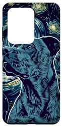 Galaxy S20 Ultra Minimalist Pitbull Dog Animal art Van Gogh Canine Case