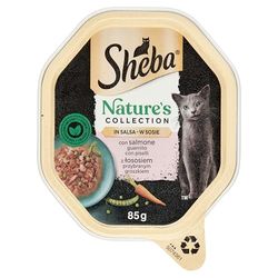 Sheba Nat. Salmone+Piselli 85gr 428648, Come da Foto