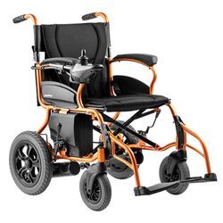 Yvwell Fauteuil roulant électrique avec roues arrière 12 pouces, pour une utilisation quotidienne à l'intérieur et à l'extérieur de la maison, utilisable en mode électrique ou manuel, 5 réglages de