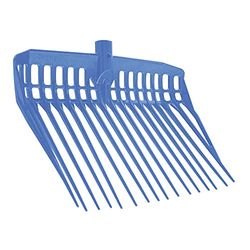 KERBL EcoFork Fourche à Copeaux sans Manche pour Élevage/Agriculture Urbaine Bleu