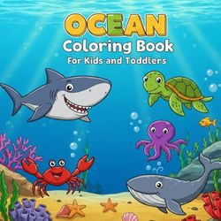 Ocean - Coloring book for kids and toddlers: Big Sea Adventures for Little Artists