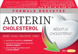 ARTERIN Cholestérol - Complément Alimentaire à base de Plantes, de Stérols Végétaux ajoutés et de Vitamine C - 90 Comprimés