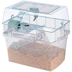 Ferplast Cage pour Hamsters Duna Space Cage à Fond Large, Accessoires Inclus, 57,5 ​​x 47,5 x h 54,5 cm
