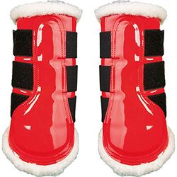 HKM Guêtres -Comfort laquées XL Rouge