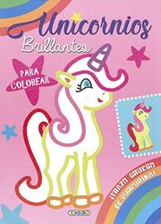 Unicornios brillantes para colorear