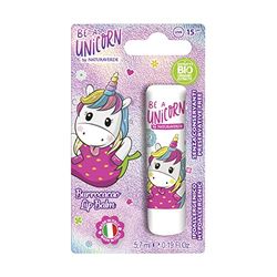 Naturaverde | Kids - Be A Unicorn - Burrocacao alla Fragola, Burro Cacao Bambini con Burro di Karité BIO, con Filtri UVA-UVB - SPF 15, Lipstick da 5,7ml