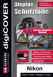 digiCOVER - Pellicola proteggi schermo LCD per Nikon Coolpix S3500, confezione da 2 pezzi