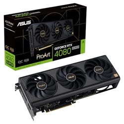 ASUS ProArt GeForce RTX 4080 Super OC Edition - Tarjeta gráfica (PCIe 4.0, 16GB GDDR6X, DLSS 3, HDMI 2.1a, DisplayPort 1.4a)