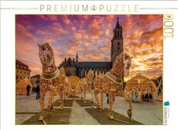 CALVENDO Puzzel lichtwereld op het domplein, 1000 stukjes legformaat 64 x 48 cm, fotopuzzel voor gelukkige uren