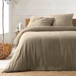 douceur d'intérieur - 3-delat set (260 x 240 cm) Angelia Sand, bomullsgas