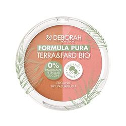 Deborah - Terra & Fard Formula Pura, with organic and vegan raw materials - Warms the complexion and gives a radiant finish - Ideal for sensitive skin - Colour 2 Medium, 9 g