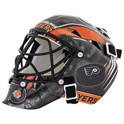 NHL Franklin Sport Ishockey samlarobjekt målvaktshjälm Mini, design: Logotyplag, unisex, 7784F09, Philadelphia Flyers, en storlek passar alla