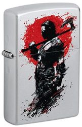Zippo Windproof Lighter - Nordic Warrior Design Satin Chrome - Refillable for Lifetime Use - Gift Box - Metal Construction - Made in USA, Satin Chrome - Nordic Warrior