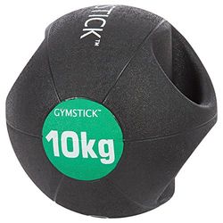 Gymstick medicinboll med handtag, diameter 25 cm, 10 kg (färgsorterad)