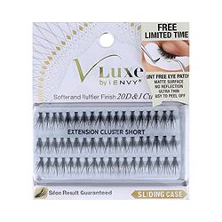 I-ENVY V Luxe Extension Cluster Kort Lash/flik (Vlei01), Unikt, Standard