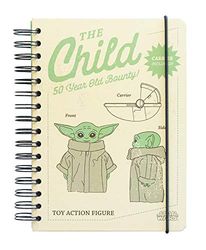 Grupo Erik A5 Notebook Star Wars The Mandalorian | Bullet Journal Notebooks, Dotted Notebook A5 Sketchbook | Baby Yoda Stationery Gifts, Grogu Gifts Under 10 Pounds
