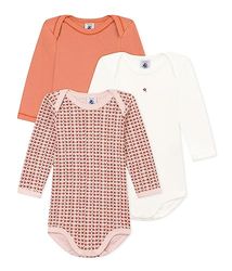 Petit Bateau Baby meisjes A08N1 gestreepte body met lange mouwen, variant 1, 6 maanden, variant 1, 6 Maanden