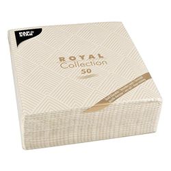 PAPSTAR Napkins, Tissue, Champagne, 7.8 x 20 x 20 cm