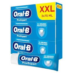 Oral-B Dentifrice Nettoyage Intense Pro-Expert, Conçu Pour Protéger Les Gencives, Contre Taches En Surface, Brossage Des Dents Pour Une Protection Professionnelle, Pack XXL 3x75 ml