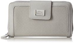 s.Oliver (Bags Perforated 39.604.93.3515 Damen Geldbörsen 19x11x1 cm (B x H x T), Gris Dove Grey 9120, 19x11x1 cm (B x H x T)