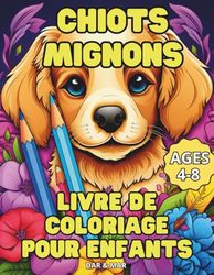 Chiots mignons livre de coloriage pour les enfants