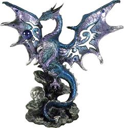 Nemesis Now Figurine Dragon Bleu Protecteur 26 cm