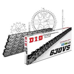Kettingset DID staal 630VS / 96 klinkslot voor Suzuki GSX GS E 1000/1100 cc Bj. 1978-1987