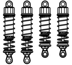 Jamara Jamara505133 Achter/Front Demper Lichtbak Pack voor Algemene Buggy (4-delig)