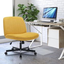 COLAMY 7261+7261W Silla de Oficina, Tela, Amarillo, Talla única