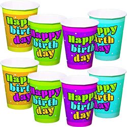 Folat - Happy Birthday Sterren Bekers 250ml - 8 stuks