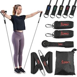 Sunny Health & Fitness motståndsband styrketräning tubset – NEJ. 089-KOMBO