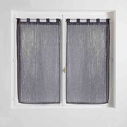 Douceur d'Intérieur 1626529 Par, Poliéster, Antracita, 2 x 90 x 120 CM