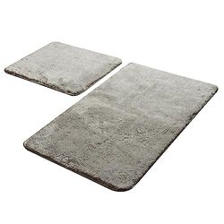 Ensemble de tapis de bain (2 pièces) gris