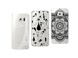 NOVAGO Verpakking met 3 beschermhoesjes voor Samsung Galaxy S6 Edge (3 stuks, meerkleurig 5)