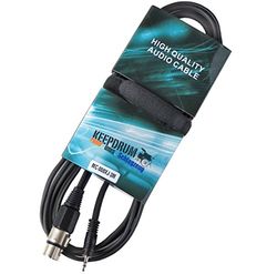 Keepdrum MC-008XJ 3m XLR Female - 3,5 mm mini-jack microfoonkabel