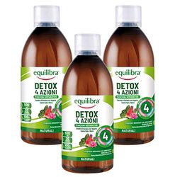 Equilibra Integratori Alimentari, Fast Drena, Integratore a Base di Estratti Vegetali, Per Drenaggio dei Liquidi e Funzionalità di Vie Urinarie e Fegato, da Diluire, Gusto Lime, 3 Pezzi da 500 ml