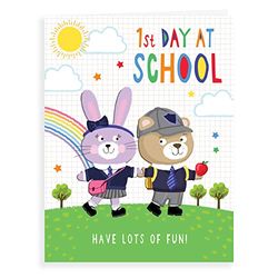 Nytt skolkort första dagen i skolan – 20 x 15 cm – Regal Publishing